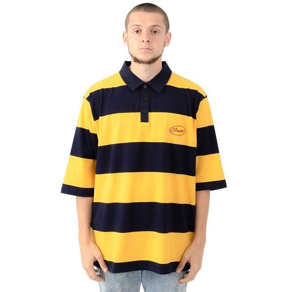 LAZY OAF(レイジーオーフ)ポロシャツ 半袖 ストライプ Stripy Cheese