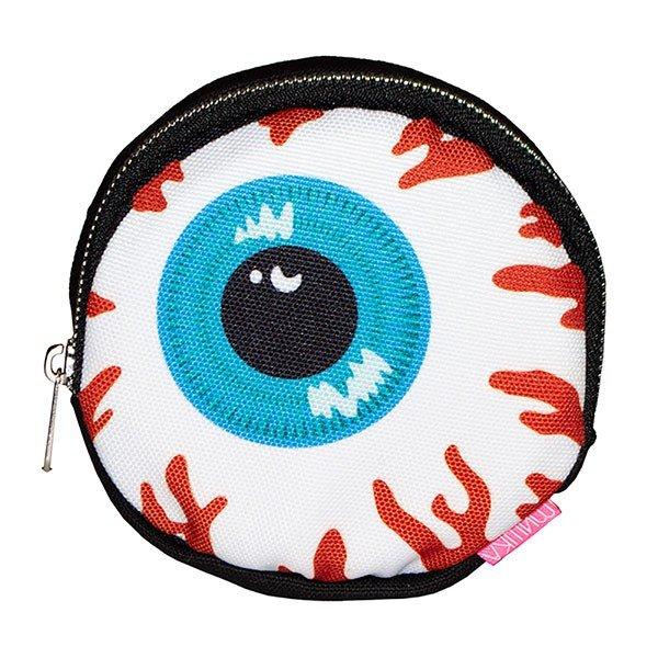 mishka（ミシカ）目デザインの円形ポーチ MISHKA（ミシカ） ポーチ 目玉 KEEP WATCH POUCH BLACK : HIS HERO IS