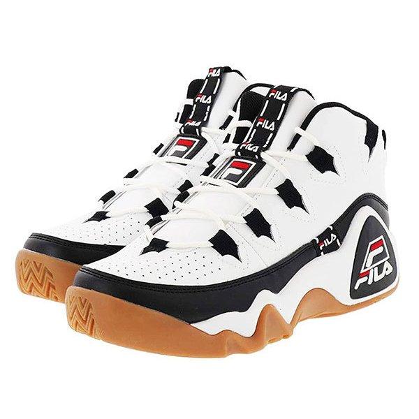 Fila フィラ スニーカー シューズ ハイカット Grant Hill 1 Tarvos White Black Gum グラントヒル1タルボス バッシュ バスケットボール Hiphop 6955 His Hero Is Black 通販 Yahoo ショッピング