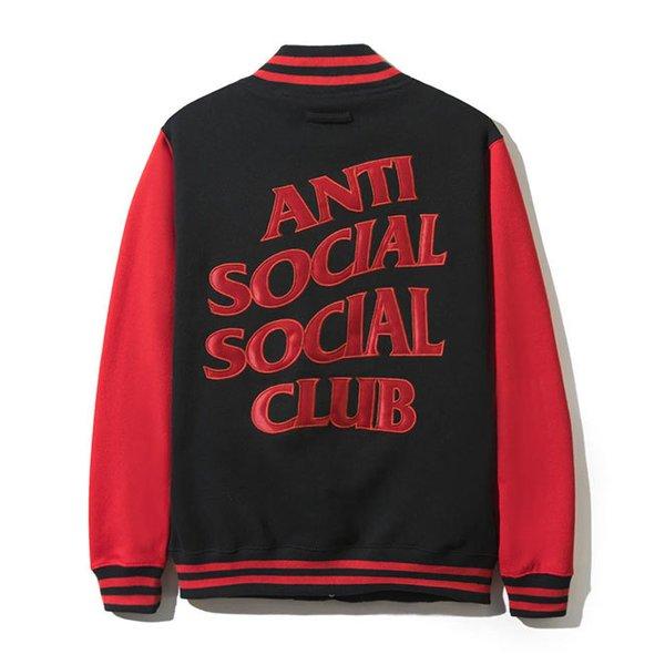USA製 anti social social club スタジャン ブルゾン ANTI SOCIAL SOCIAL CLUB（アンチソーシャルソーシャルクラブ