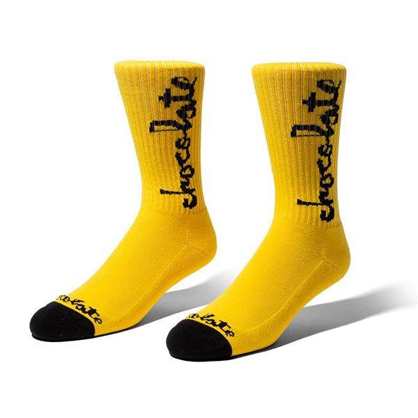 CHOCOLATE SKATEBOARDS (チョコレート) ソックス 靴下 Gold Chunk Sock