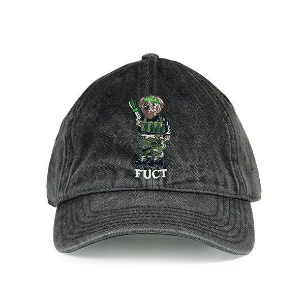極美品FUCT ファクト ロゴ刺繍キャップ 黒×緑 YUPOONG製 skate CREATURE（クリーチャー） CREATURE DROP OUT SNAPBACK HAT キャップ