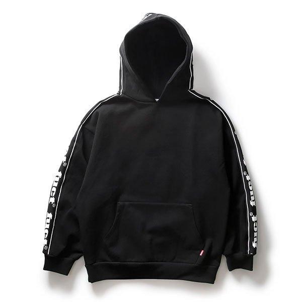 Fuct (ファクト) パーカー プルオーバー OG LOGO RIBBED HOODIE BLACK