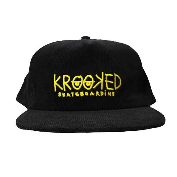KROOKED（クルキッド） コーデュロイキャップ 帽子 KRKD Eyes Snapback