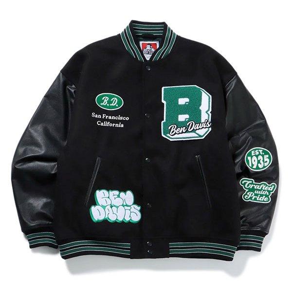 Ben Davis スタジャン XL 黒/緑