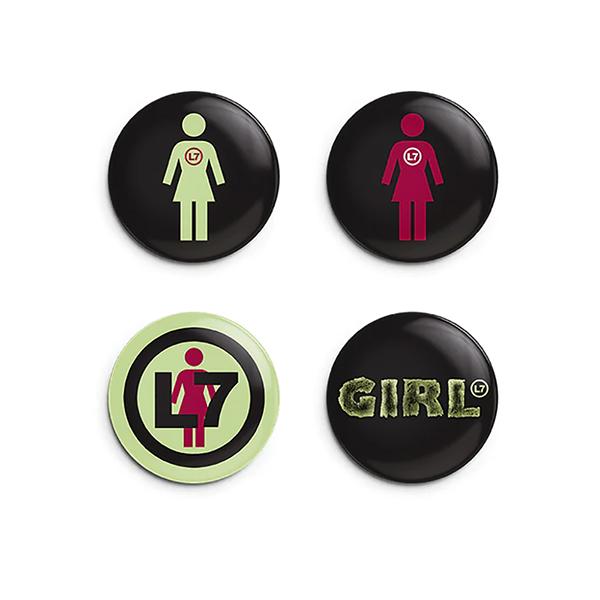 Girl Skateboards (ガール) 缶バッジ L7 Pin Set Assorte スケボー