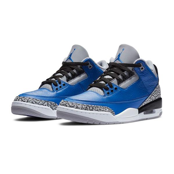 air jordan 3 black blue