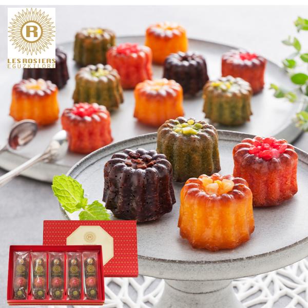 銀座京橋 レ ロジェ エギュスキロール 銀座ミニカヌレ YJ-RCCフランスの伝統菓子「カヌレ」を、食べやすいサイズに焼き上げました。一つ一つ丁寧にトッピングした、銀座らしい華やかなスイーツギフトです。カジュアルからフォーマルまで、幅広い用...