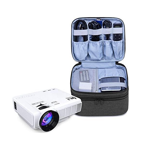 【収納力】(ケースのみ)二層式デザインで、プロジェクターに限らず、HDMIケーブル、AVケーブル、リモートコントロールなどを収納することができます。【便利】大きく開くタイプで、プロジェクターの取り出しはとても便利です。【寸法】23cm x ...