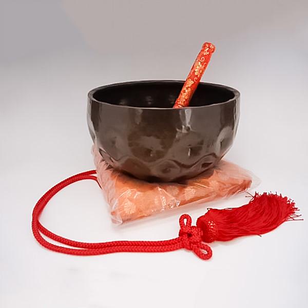 三匝鈴 路念仏の鈴 寸法／5.5寸 ふとん、房、バチ付き 【寺院用仏具 寺