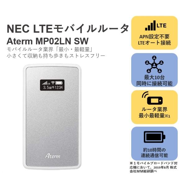 【NEC　LTEモバイルルータ】Aterm MP02LN