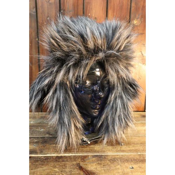 90s Diesel 55DSL ウルフファー フライトキャップ history-bike_furflightcap-bk