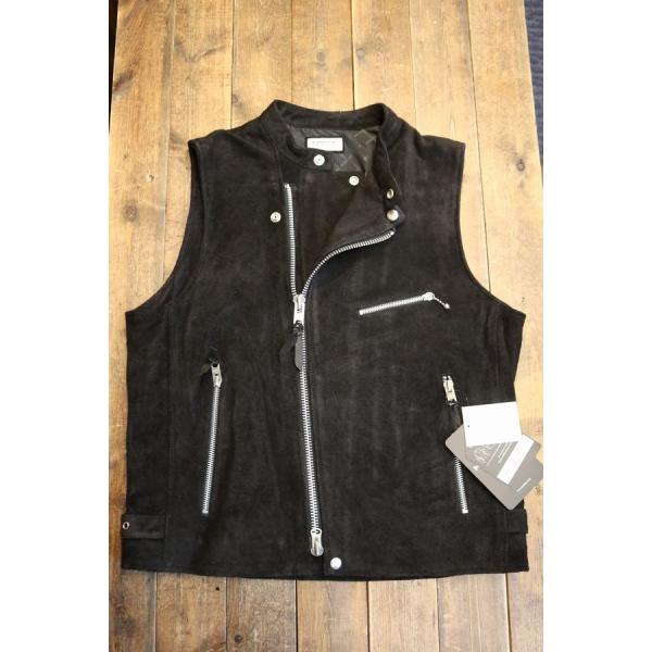 カドヤ（KADOYA） 【LEATHER RIDERS VEST】 レザーライダースベスト