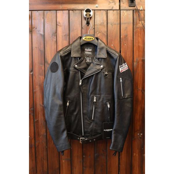 KADOYA レザージャケット　パンチング ライダースジャケット　長袖　半袖LL KADOYA レザージャケット パンチング ライダースジャケット 長袖 半袖