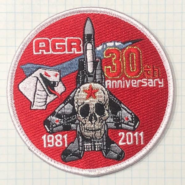 航空自衛隊グッズ  小松基地　飛行教導隊　アグレッサー　30周年　F−15　（緑）ワッペン・パッチ