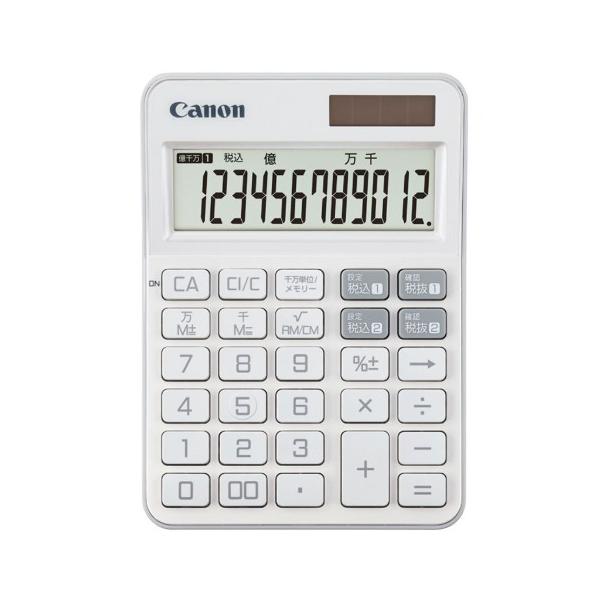 ■特徴税率設定キーを2つ備えたミニ卓上電卓充実の4色カラーバリエーション2種類の税込・税抜計算が可能だから、税率改定時や軽減税率の計算にも便利。店頭や備品使用に適した抗菌仕様。タイプ 抗菌タイプ表示桁数 12桁電源 太陽電池＋アルカリ電池（...