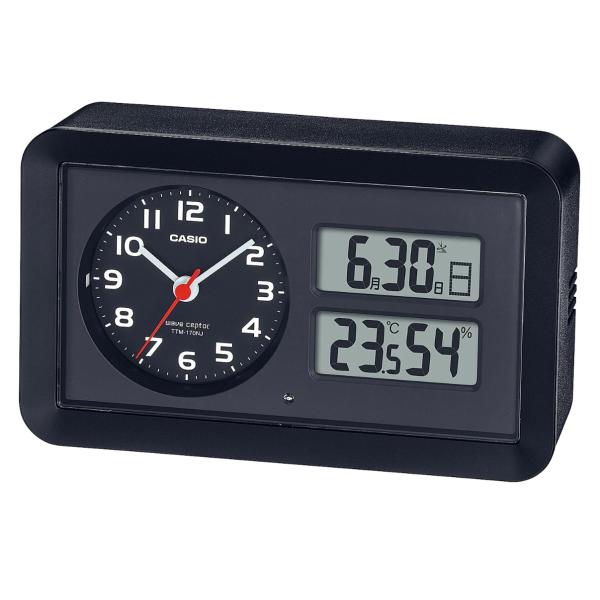 シンプルデザインで置き場所を選ばず、便利な機能を搭載した電波目覚まし時計です。アラームをセットするとライトが点灯し続け、暗所でも時刻が見やすい夜見えライト機能付きです。また、明暗判定センサーにより秒針が停止する機能も備えているので睡眠の邪魔...