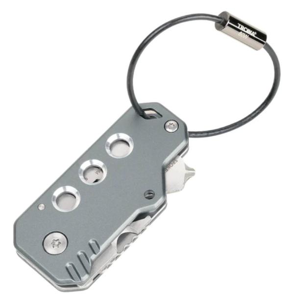 【ポスト投函で送料無料】 TROIKA トロイカ キーツール (11機能) KTL40/GY キーホルダー チャーム マルチツール