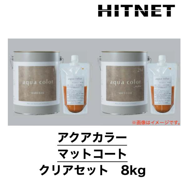 アクアカラー　マットコート　クリアセット　8kg　床用　3分艶程度