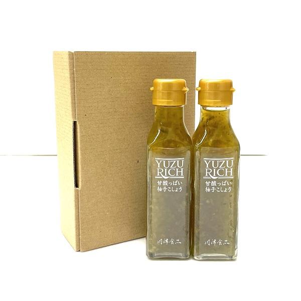 川津食品 甘酸っぱい柚子こしょう YUZURICH (ユズリッチ) 120ml × 3本