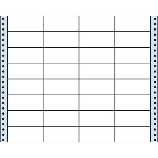 ナナクリエイト 剥離紙ブルータイプ 3 4/10" ×1 3/6" (86mm×38mm) 14 9/10" ×12" (378mm×305mm) 500折(16,000枚) NT14PB