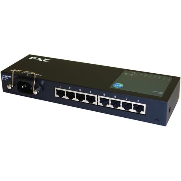エフエックスシー 8ポート 10/100/1000Mbps タップ型イーサネットスイッチ ES1008TP