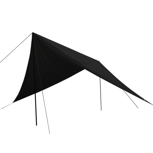 ポール別売 アウトドア キャンプ 登山 チーズタープ タープ本体 Cancamp ポール別売 Tt10 492 Bk 張り方自由自在の超大型ポリコットンタープ ポール別売 ブラック