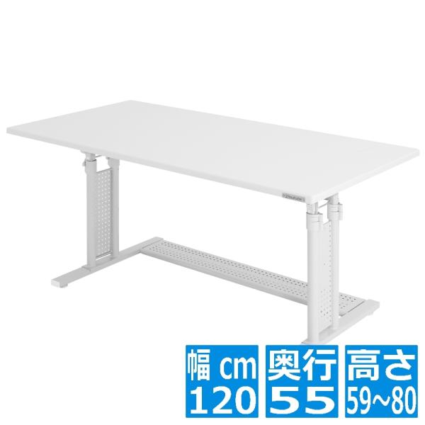 Bauhutte （バウヒュッテ） 手動昇降式 スタンディングデスク ホワイト Bauhutte（バウヒュッテ） 昇降式パソコンデスク ホワイト BHD-1200M