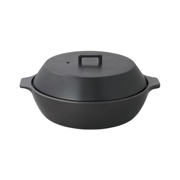 キントー KAKOMI 直火土鍋 2.5L ブラック 25217 QDN3002
