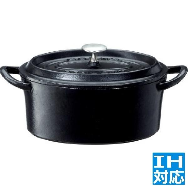イシガキ産業 ボン・ボネール ココットオーバル 17cm [ブラック] (鍋 