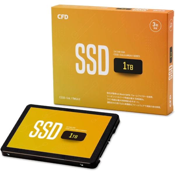 【SSD 1TB】安心の高品質 CFD販売 MGAXシリーズ CFD販売 CFD MGAX シリーズ SATA接続 2.5型 SSD 1TB 3年保証