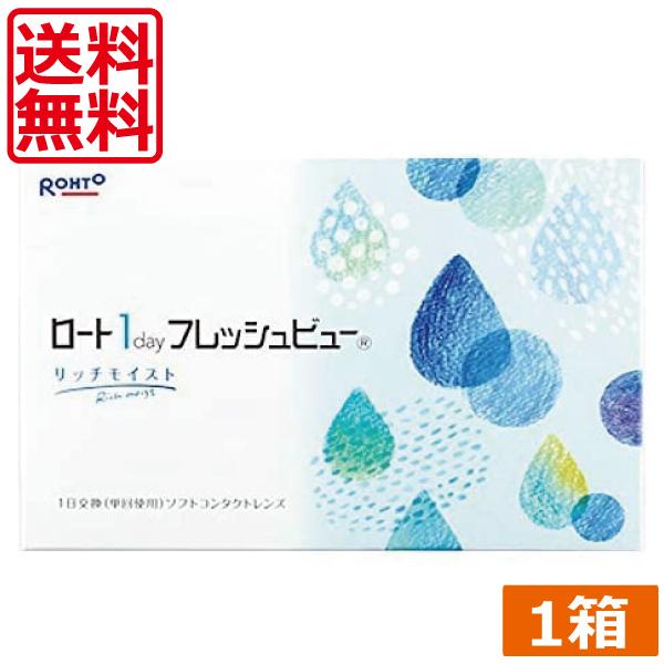 ロート ワンデーフレッシュビューリッチモイスト(90枚) 　1箱 送料無料 1day ROHTO　フレッシュビュー