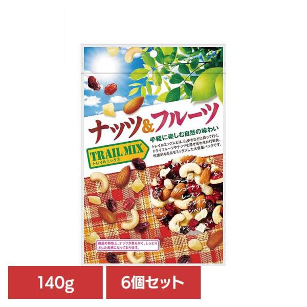 (6個)共立食品　ナッツ&amp;amp;amp;amp;amp;amp;amp;amp;amp;amp;amp;amp;amp;amp;amp;amp;amp;amp;フルーツ（トレイルミックス）徳用  140g 共立食品