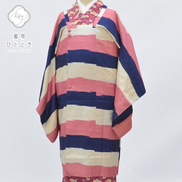 リサイクル着物 道行コート 中古 正絹 仕立て上がり 袷 道行衿