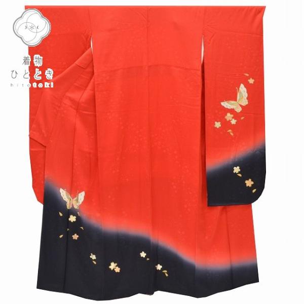 振袖 長襦袢 2点セット 成人式 結婚式 赤色系 中古 pp0467b : 着物