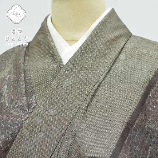 リサイクル着物 大島紬 中古 正絹 仕立て上がり 泥染め つむぎ 身丈
