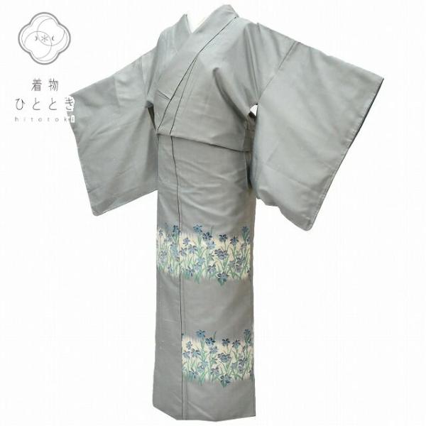 新品未使用品　紬　一重仕立て　絹 リサイクル着物 白山紬 中古 正絹 仕立て上がり 未使用品 つむぎ