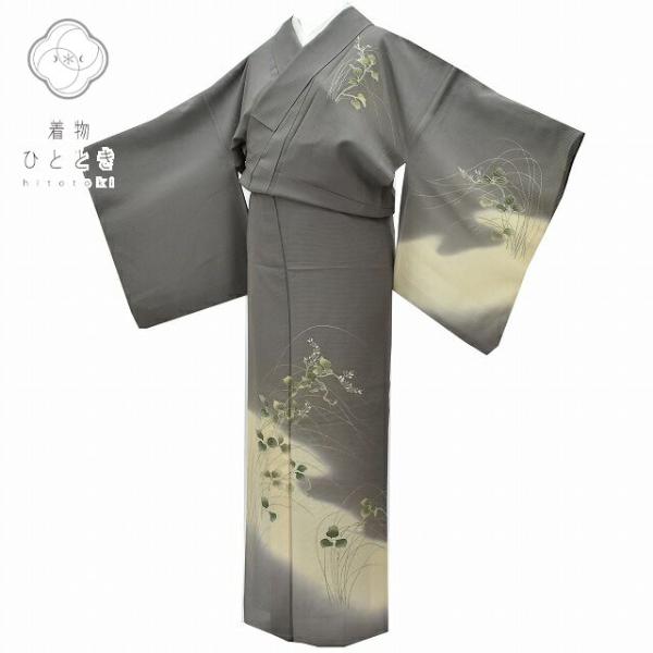 美品 正絹 絽 夏着物 単衣 手縫い仕立て 訪問着 着物 B-358