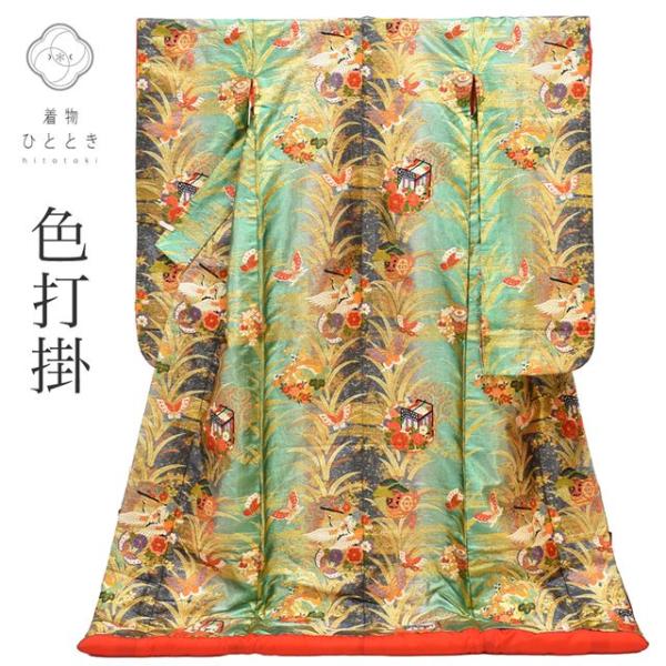 リサイクル着物 色打掛 花嫁衣装 正絹 中古 tt0478b 着物