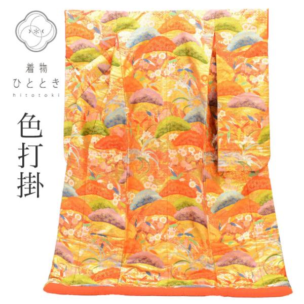 激安！花嫁衣装多数出品　色打掛　「銀糸　松と花車」 hitotoki_uu1306b