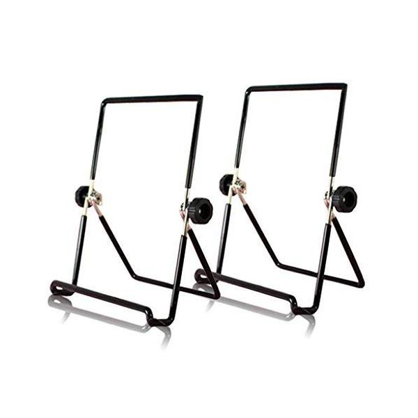 1ブラック/-/T000196・Color:ブラック・パッケージ個数:2・商品仕様： サイズ：約16cm *14.5cm 材質：ワイヤー 用途：勉強、学習、本立て、雑誌読む、読書、ipaid・ipad最適：ipadスタンド最適。シンプルデザ...