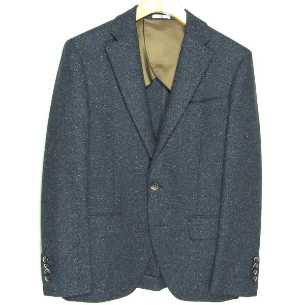 【極美品】Marzotto スーツセレクト ヘリンボーン テーラードジャケット SUIT SELECT 新品同様 スーツセレクト 伊marzotto社製生地
