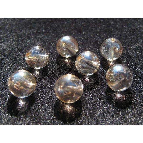 シャンパンオーロラクリスタル（水晶）  10mm ラウンドビーズ アウトレット