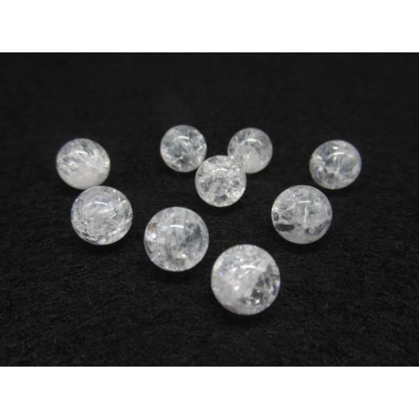 クラック入りクリスタルクォーツ（水晶）  10mm ラウンドビーズ