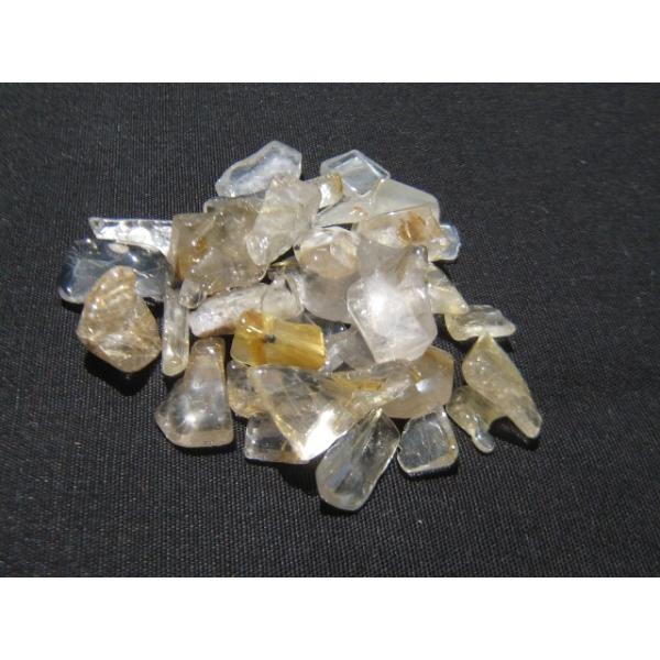 ルチルクォーツ(針入り水晶) さざれ（穴無し） 10g