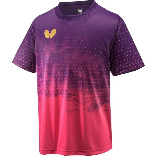バタフライ(butterfly) エリスター9・Tシャツ 卓球 半袖 Tシャツ (46060-245) バイオレット 150