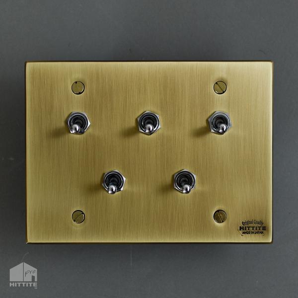 送料無料！真鍮（ブラス）製スイッチボックス！ブラスホルダー！管121631 hauspot_02-hs3104