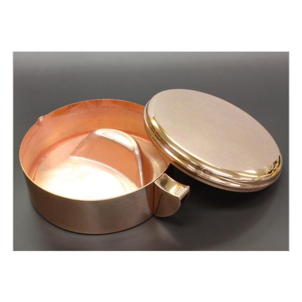 サイズ：径150×60ｍｍ　510ｇ　　　材質：純銅製　　仕様：銅製　　メーカー：開明　　　商品説明 昔から「銅壺の水は腐らない」と言われているように、銅の表面は常に殺菌作用で無菌の状態が続き、銅の器の中に入れた水は何年たっても腐らないと言...