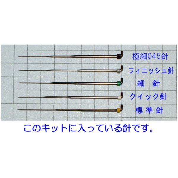 ◎現在、ひつじクラブで販売しているニードルパンチ針（フェルティングニードル）は、５種類です。　その５種類を各２本ずつ、合計１０本のセットです。◎製造元：オルガン針株式会社。◎詳しい仕様は、下記の表をご参照ください。◎各針に太さを示す識別用の...