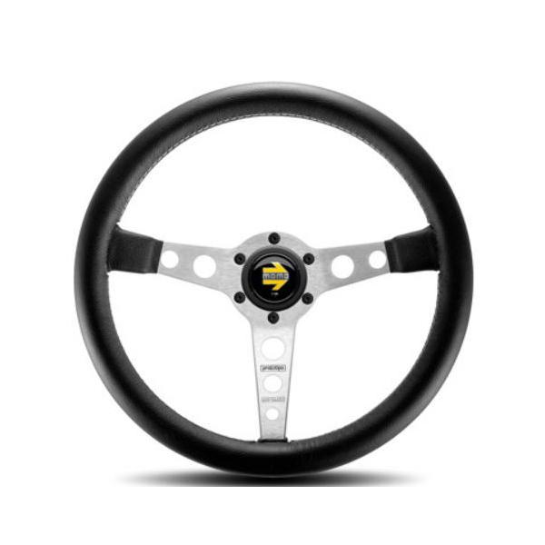 正規輸入品MOMO プロトタイプシルバー350 mm新品未使用 MOMO（モモ）正規品】 ステアリング PROTOTIPO(プロトタイプ) シルバー